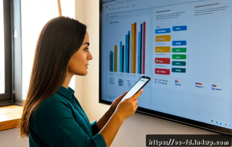 SEO를 위한 콘텐츠 마케팅 전략 - Photorealistic content marketing strategist in a bright Barcelona creative studio, reviewing a visua...